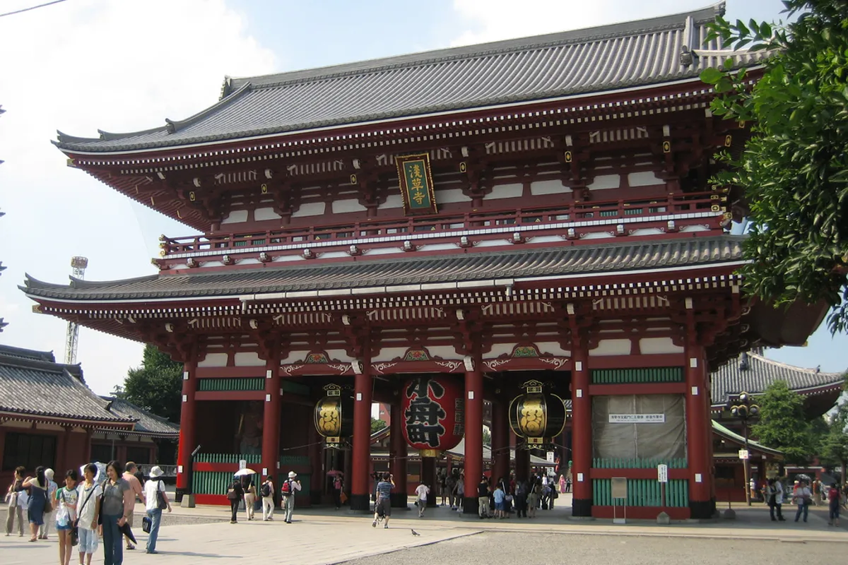센소지 호조몬 · 아사쿠사 2007년 지역 자료 사진 · 실시간 화면 및 동일 촬영 지점 아님