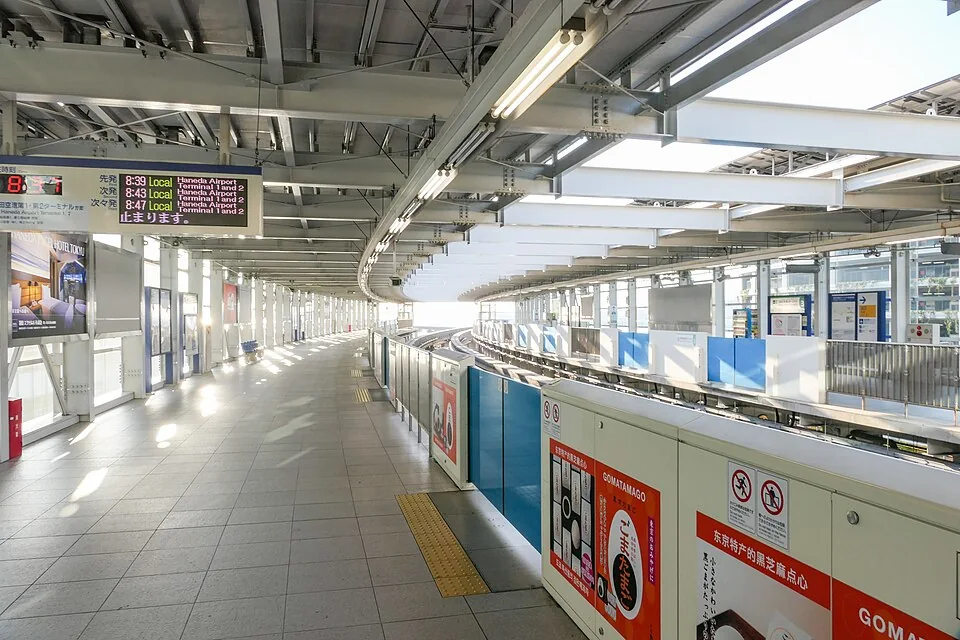 하네다공항 제3터미널 도쿄모노레일 승강장 사진